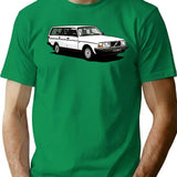 240 Wagon T-Shirt for Men & Women, T-Shirts Graphic Tee - Green