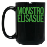 Monstro Elisasue Black Coffee Mug, Gift Coffee Mug