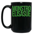 Monstro Elisasue Black Coffee Mug, Gift Coffee Mug
