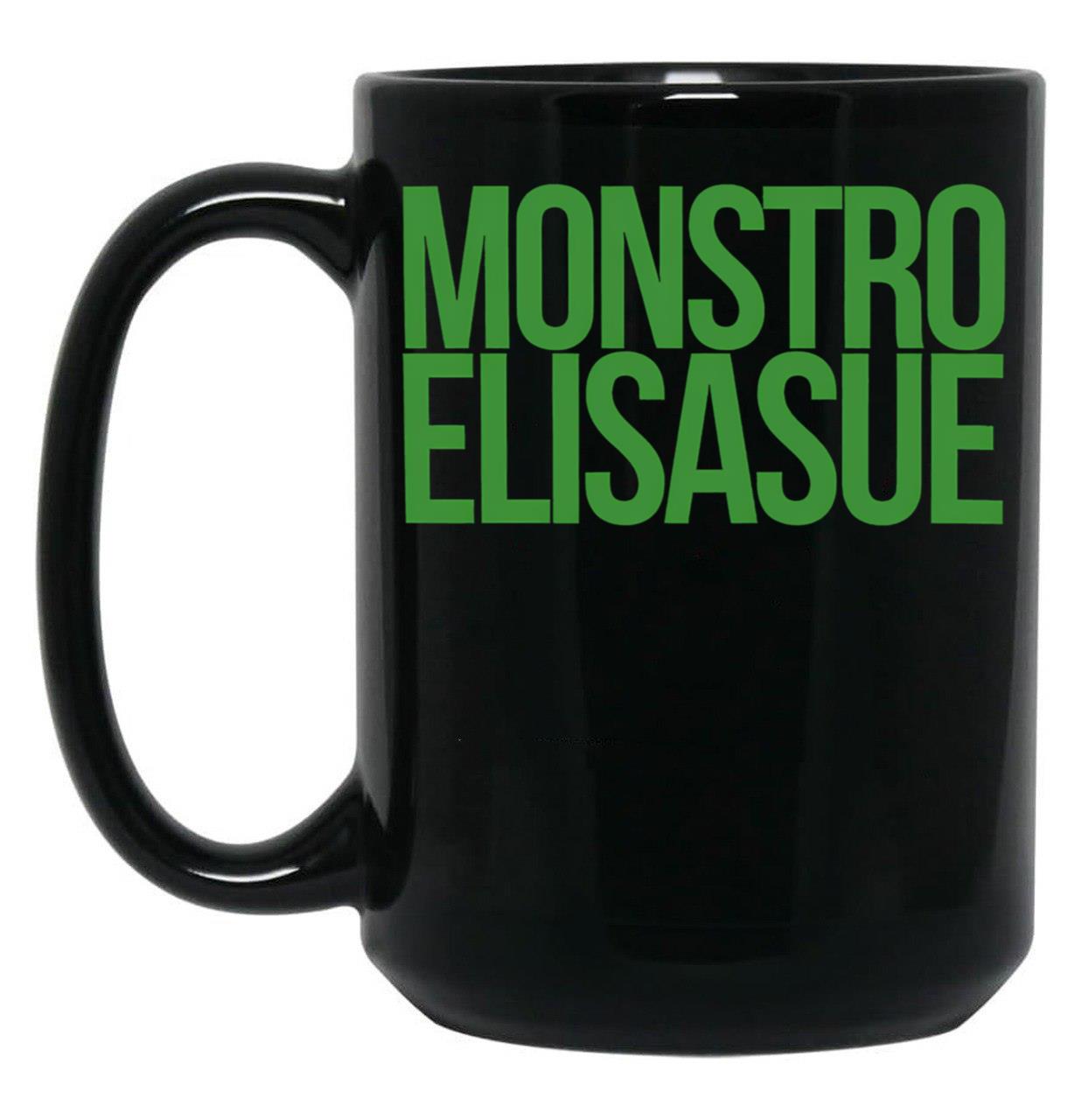 Monstro Elisasue Black Coffee Mug, Gift Coffee Mug