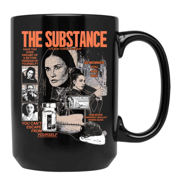 The Substance Movie Black Coffee Mug, Gift Coffee Mug Style 2