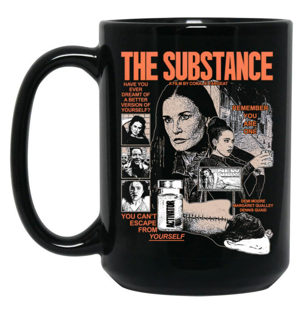 The Substance Movie Black Coffee Mug, Gift Coffee Mug Style 2