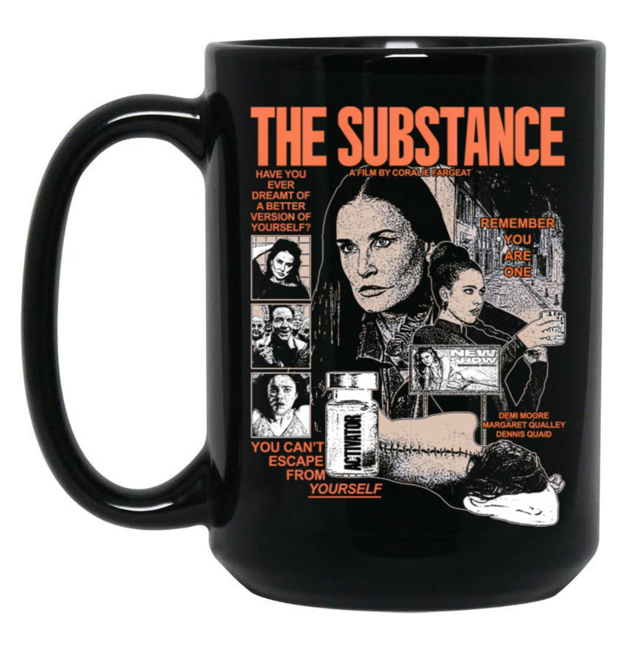 The Substance Movie Black Coffee Mug, Gift Coffee Mug Style 2