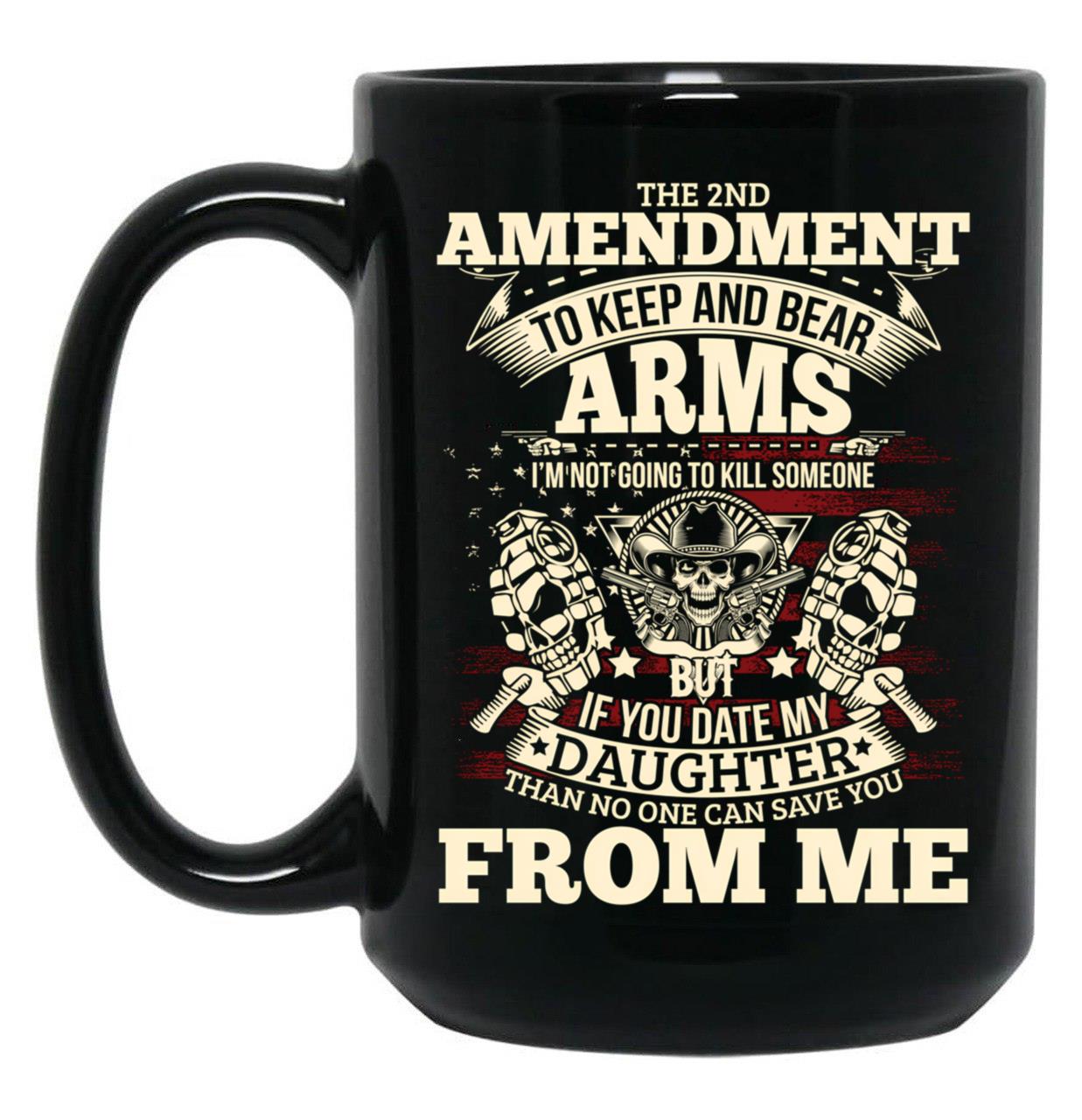 2Nd Amendment Black Coffee Mug