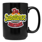 The Substance Vivid Dystopia Black Coffee Mug, Gift Coffee Mug