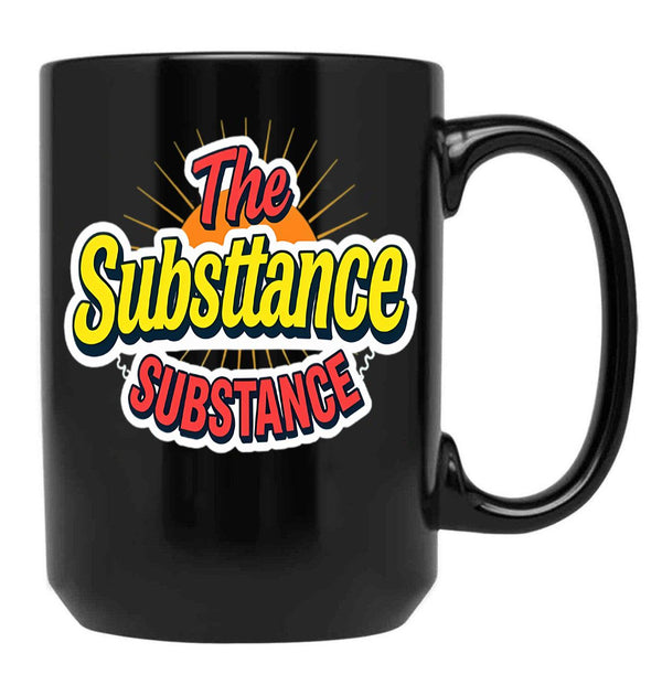 The Substance Vivid Dystopia Black Coffee Mug, Gift Coffee Mug