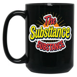 The Substance Vivid Dystopia Black Coffee Mug, Gift Coffee Mug