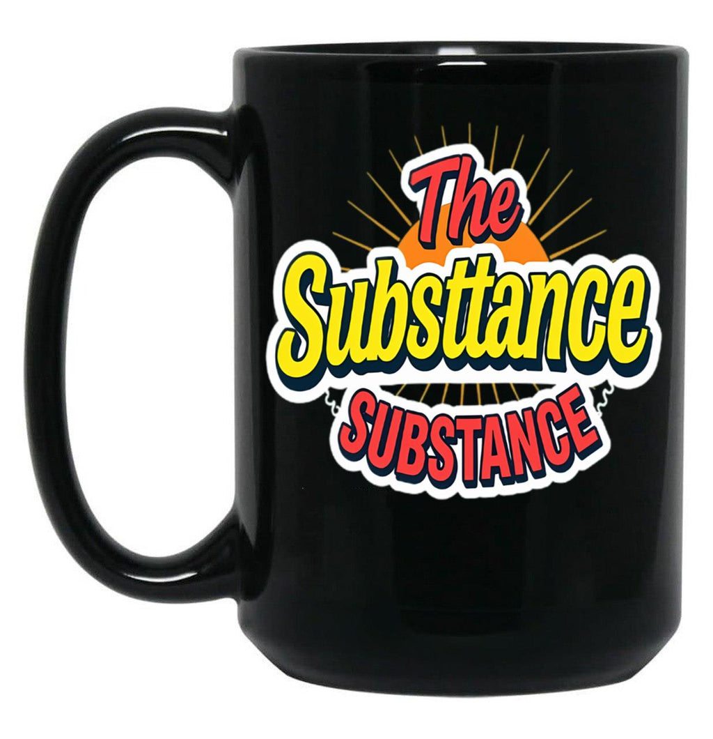 The Substance Vivid Dystopia Black Coffee Mug, Gift Coffee Mug
