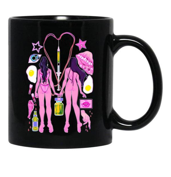 The Substance Fan Art Black Coffee Mug, Gift Coffee Mug - Black