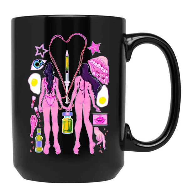 The Substance Fan Art Black Coffee Mug, Gift Coffee Mug