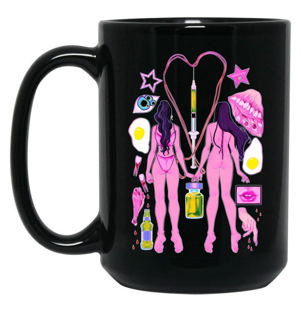 The Substance Fan Art Black Coffee Mug, Gift Coffee Mug
