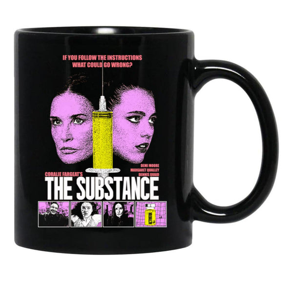 The Substance Movie Black Coffee Mug, Gift Coffee Mug Style 3 - Black