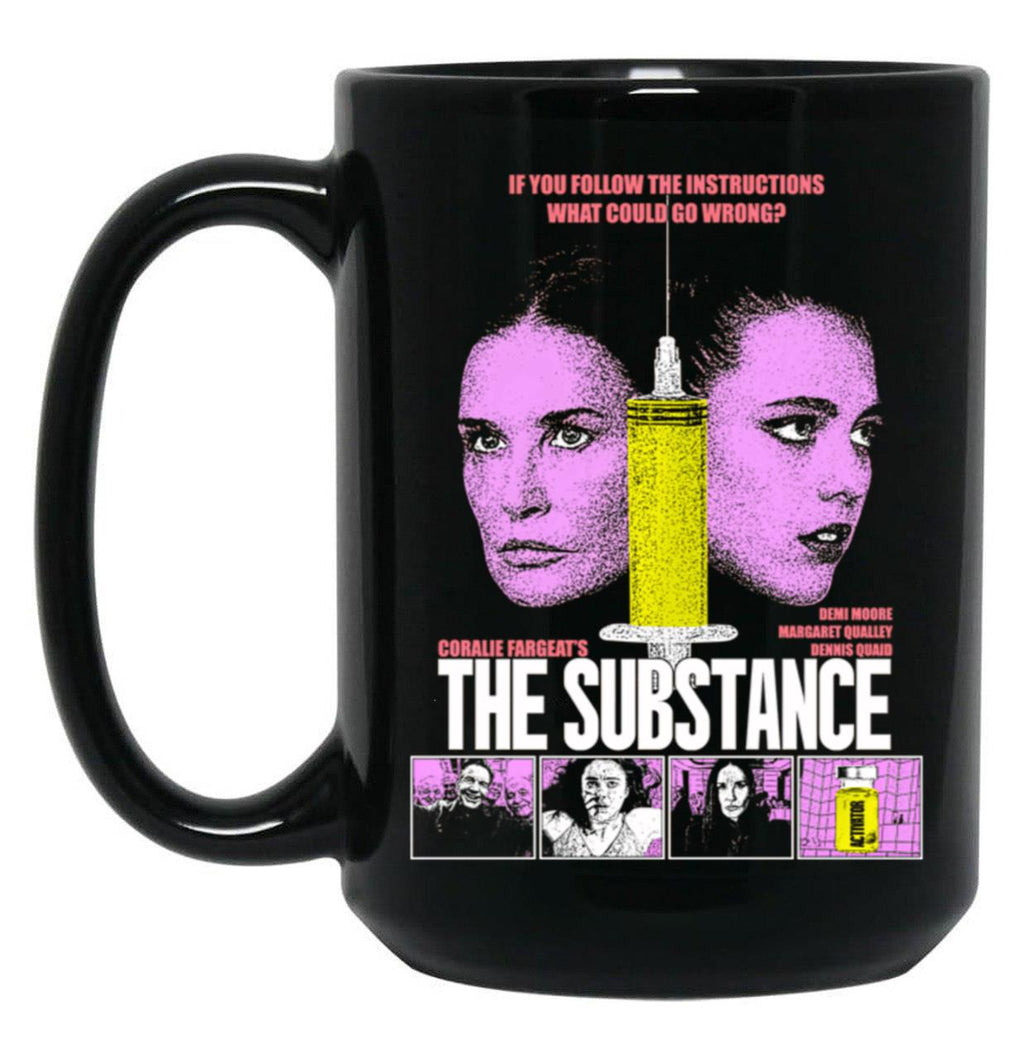 The Substance Movie Black Coffee Mug, Gift Coffee Mug Style 3