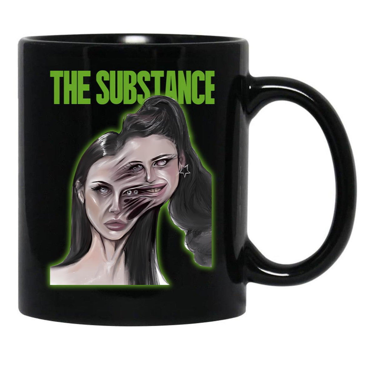 The Substance Art Black Coffee Mug, Gift Coffee Mug - Black