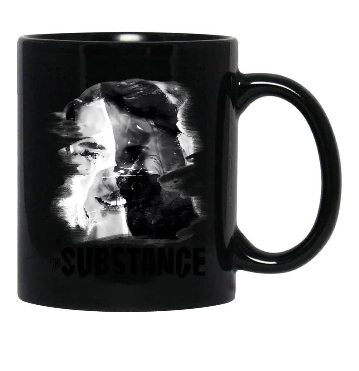 The Substance Movie Black Coffee Mug, Gift Coffee Mug Style 4 - Black