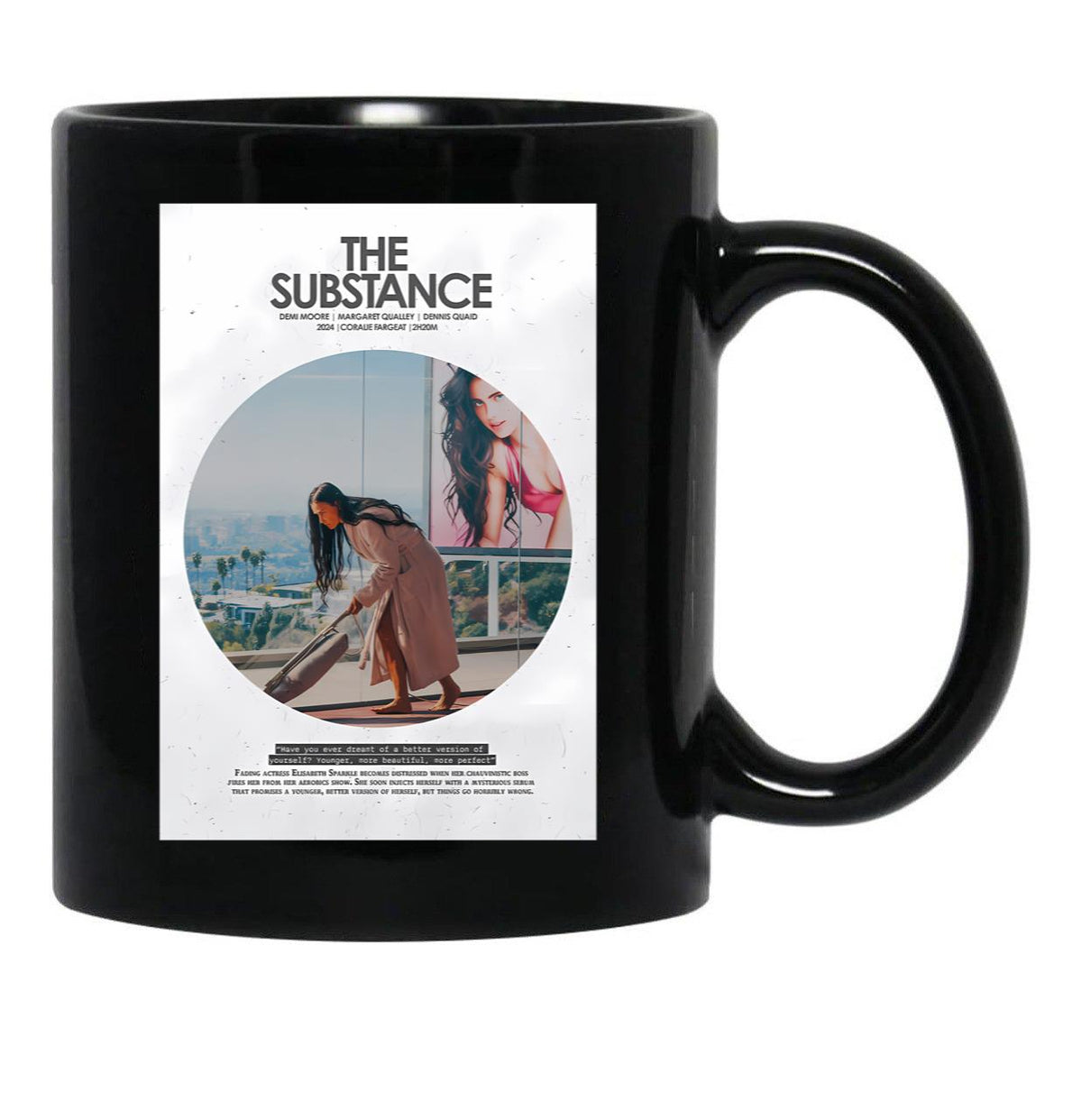 The Substance Black Coffee Mug, Gift Coffee Mug Style 6 - Black