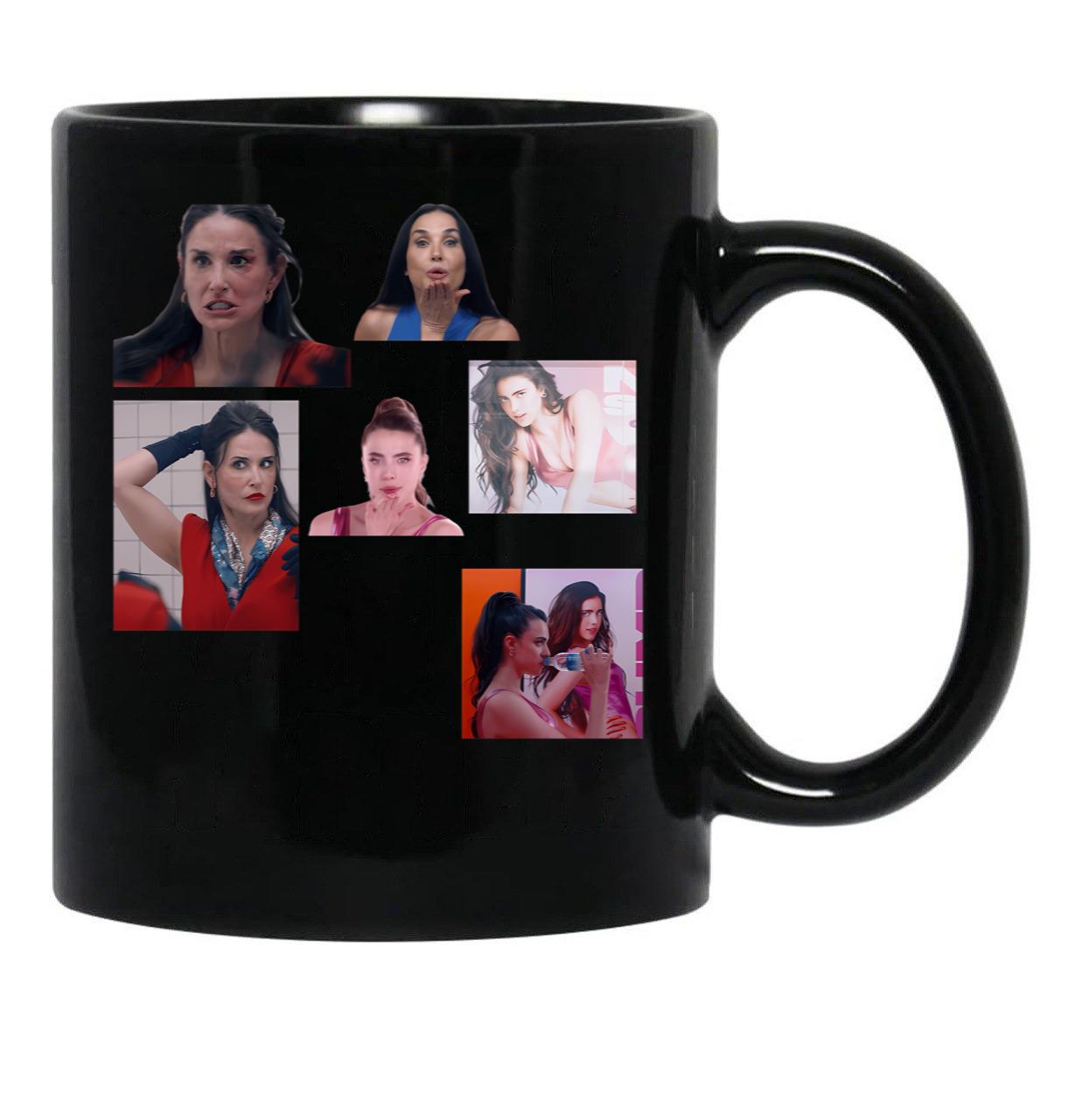 4 The Substance Sticker Pack Black Coffee Mug, Gift Coffee Mug - Black