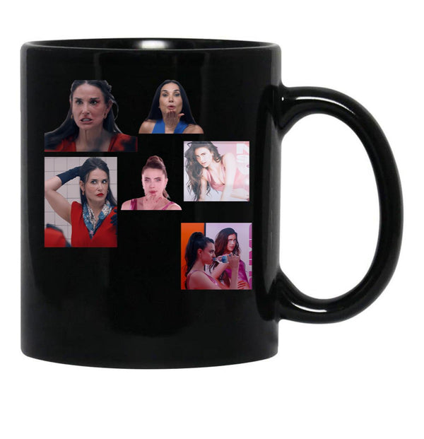 4 The Substance Sticker Pack Black Coffee Mug, Gift Coffee Mug - Black