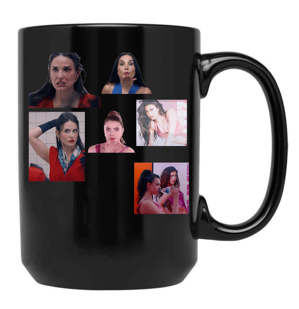 4 The Substance Sticker Pack Black Coffee Mug, Gift Coffee Mug