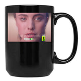 The Substance Demi Moore Horror Movie Film Black Coffee Mug, Gift Coffee Mug