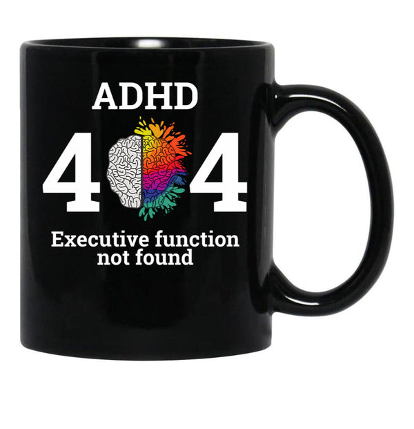 404 Error Code Executive Function Not Found Black Coffee Mug, Gift Coffee Mug - Black
