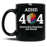 404 Error Code Executive Function Not Found Black Coffee Mug, Gift Coffee Mug - Black