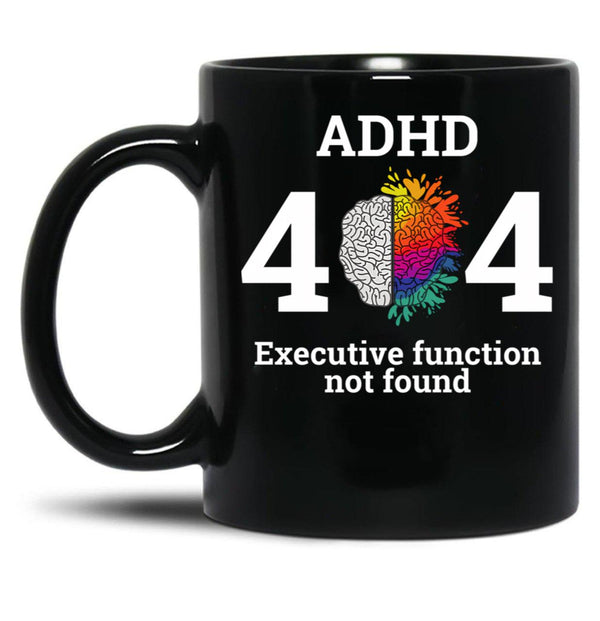 404 Error Code Executive Function Not Found Black Coffee Mug, Gift Coffee Mug - Black