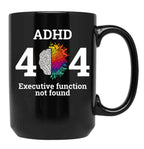 404 Error Code Executive Function Not Found Black Coffee Mug, Gift Coffee Mug