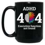 404 Error Code Executive Function Not Found Black Coffee Mug, Gift Coffee Mug