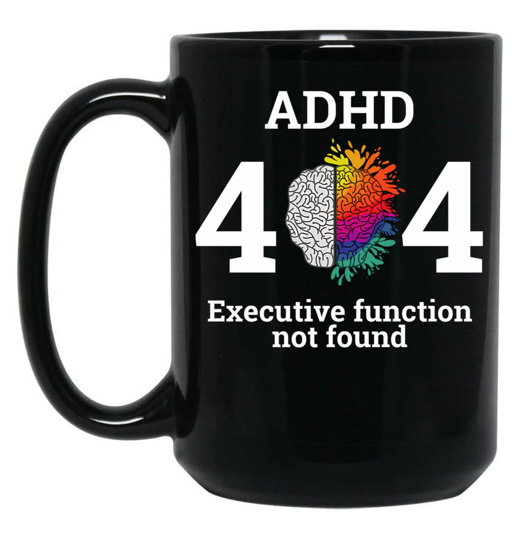404 Error Code Executive Function Not Found Black Coffee Mug, Gift Coffee Mug