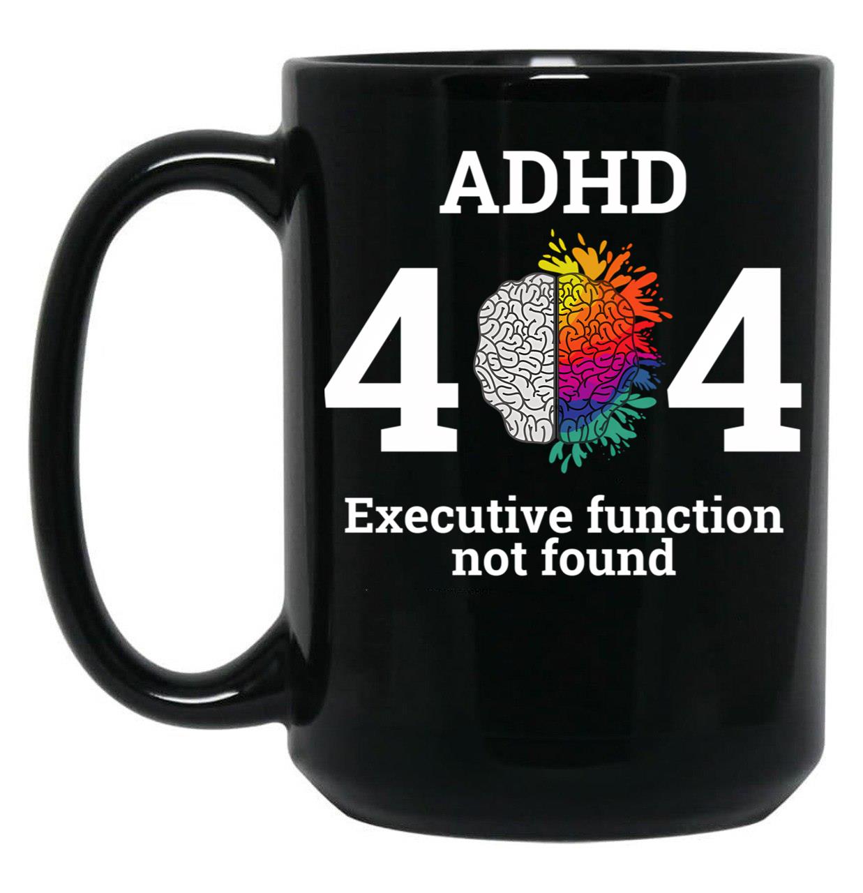 404 Error Code Executive Function Not Found Black Coffee Mug, Gift Coffee Mug