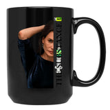 The Substance Demi Moore Horror Movie Black Coffee Mug, Gift Coffee Mug