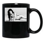 Sexy Margaret Qualley Black Coffee Mug, Gift Coffee Mug - Black