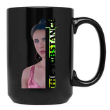 The Substance Demi Horror Movie Black Coffee Mug, Gift Coffee Mug