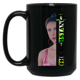 The Substance Demi Horror Movie Black Coffee Mug, Gift Coffee Mug