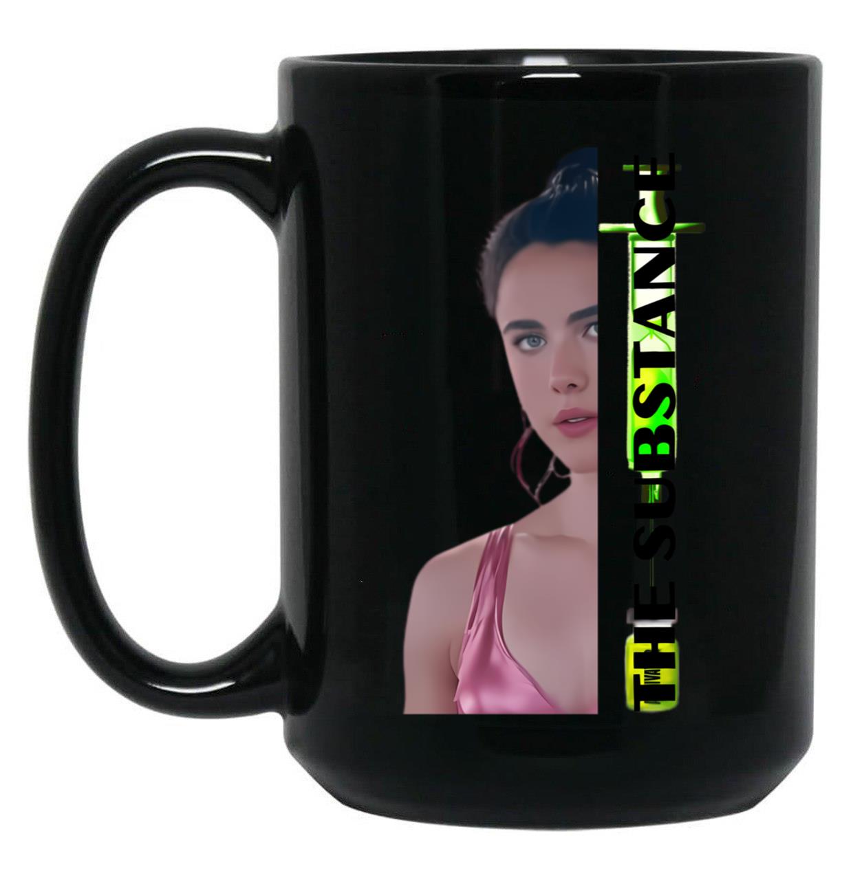 The Substance Demi Horror Movie Black Coffee Mug, Gift Coffee Mug