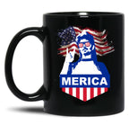 4Th Of July Joe Dirt Merica Black Coffee Mug