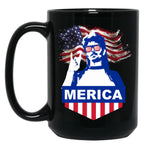4Th Of July Joe Dirt Merica Black Coffee Mug