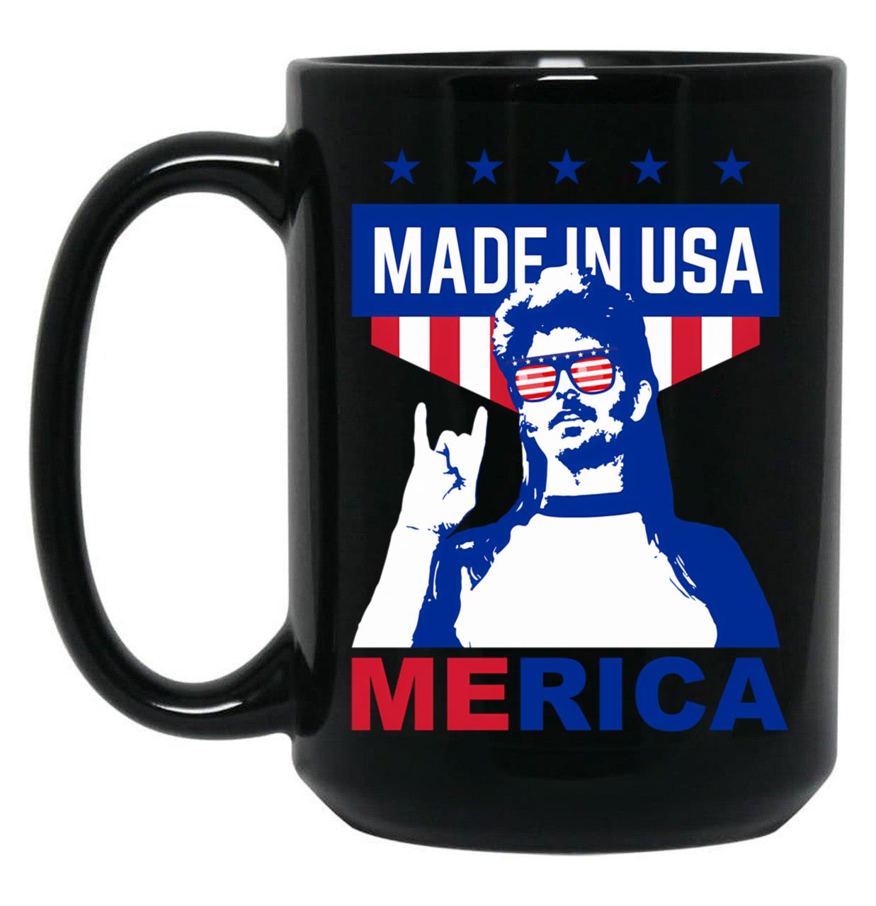 4Th Of July Joe Dirt (1) Black Coffee Mug