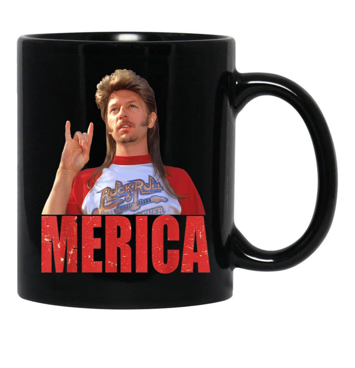 4Th Of July Merica Funny Joe Dirt S Black Coffee Mug - Black