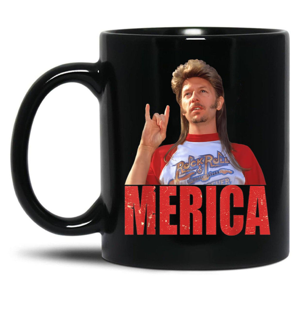 4Th Of July Merica Funny Joe Dirt S Black Coffee Mug