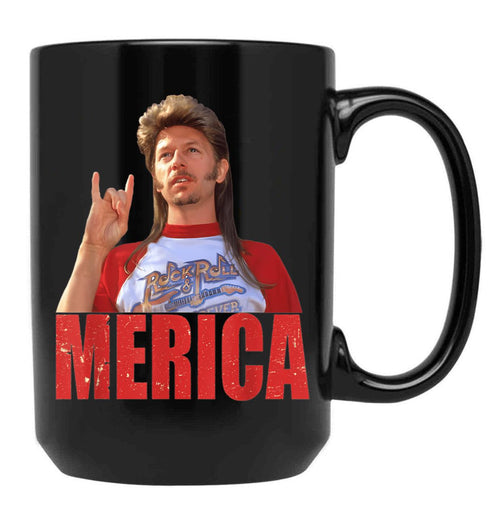 4Th Of July Merica Funny Joe Dirt S Black Coffee Mug - Black