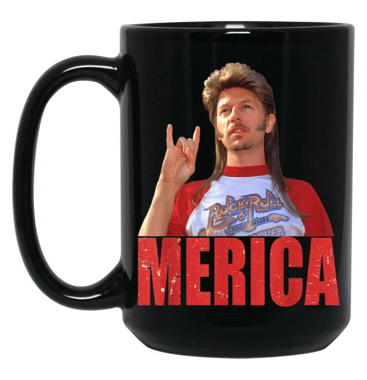 4Th Of July Merica Funny Joe Dirt S Black Coffee Mug