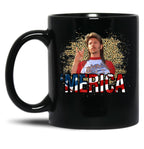 4Th Of July Merica Funny Vintage Name Joe Lover Fans Black Coffee Mug