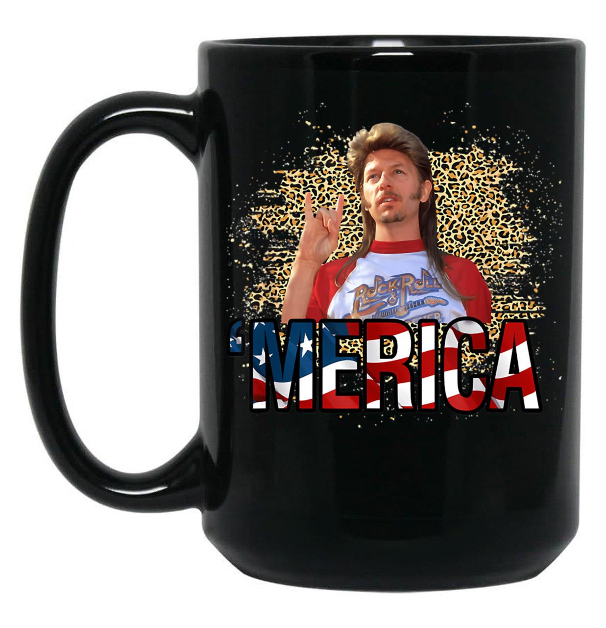 4Th Of July Merica Funny Vintage Name Joe Lover Fans Black Coffee Mug
