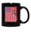 4Th Of July Merica Funny With Vintage Name Joe Lover Family Relaxed Fit Black Coffee Mug - Black