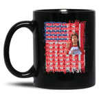 4Th Of July Merica Funny With Vintage Name Joe Lover Family Relaxed Fit Black Coffee Mug