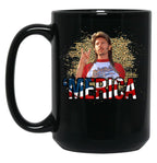 4Th Of July Merica Funny With Vintage Name Joe Lover Family (2) Black Coffee Mug