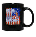 4Th Of July Merica Funny With Vintage Name Joe Lover Family Black Coffee Mug - Black