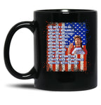 4Th Of July Merica Funny With Vintage Name Joe Lover Family Black Coffee Mug